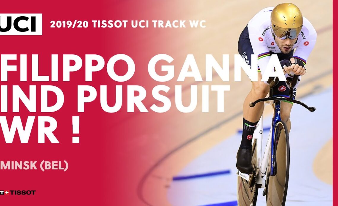 4:02.647 ! Filippo Ganna's Individual Pursuit World Record in Minsk (BEL)