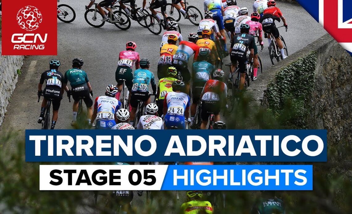 A Day Of Punchy Climbs! | Tirreno-Adriatico 2022 Stage 5 Highlights