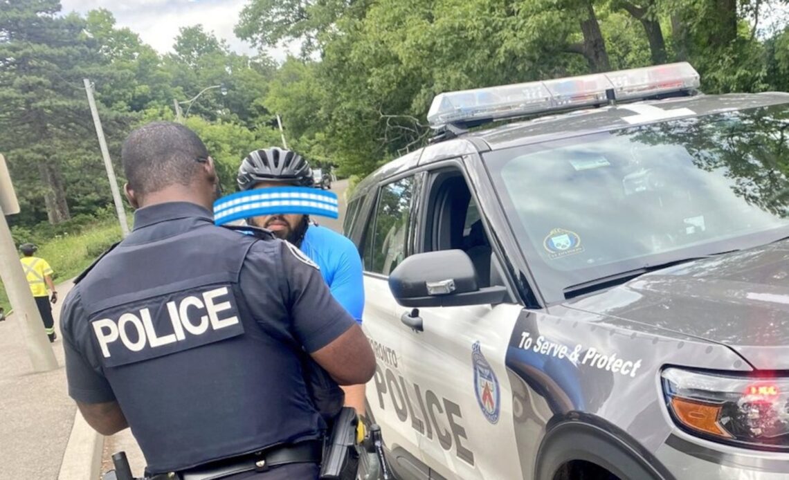 A Toronto cyclist was ticketed by for going 26 in a 20 km/h zone