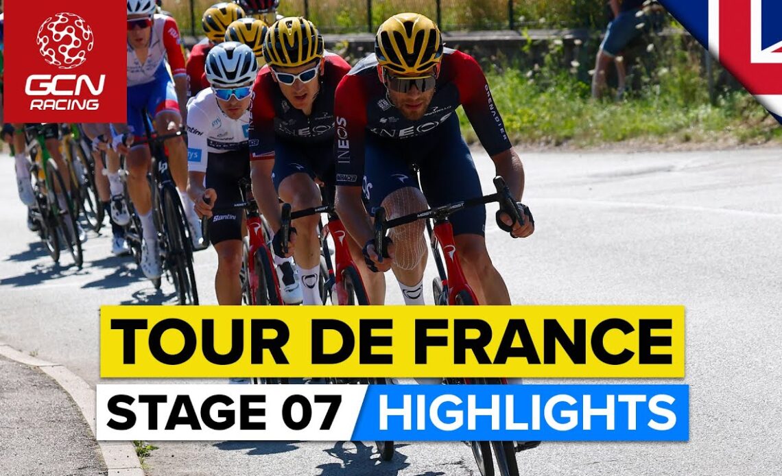 Agonisingly Steep Ramps On First Summit Finish! | Tour De France 2022 Stage 7 Highlights