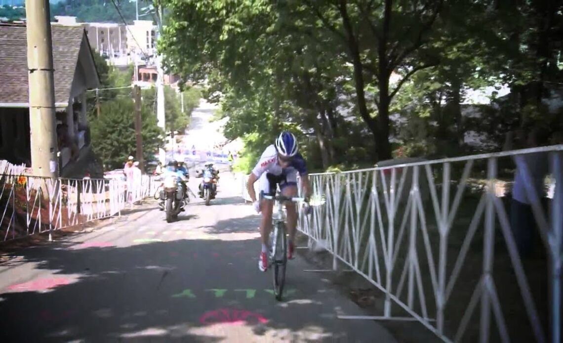 Chattanooga's Kent Street Climb at the 2014 VW USA Cycling Pro Road Nationals
