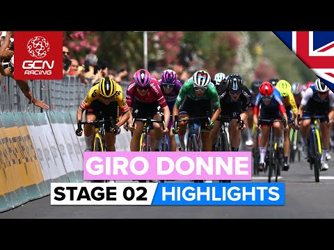 Close Finish In Bunch Sprint! | Giro Donne 2022 Stage 2 Highlights