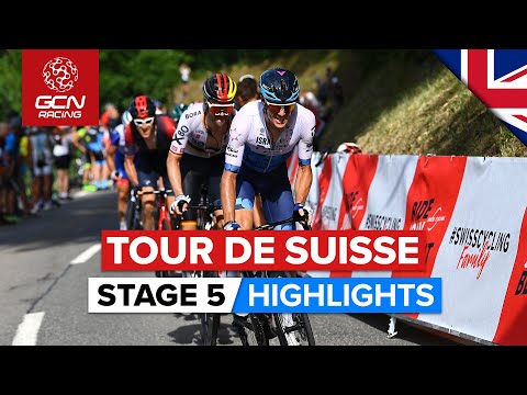 GC Gaps & A New Race Leader | Tour De Suisse 2022 Men's Stage 5 Highlights