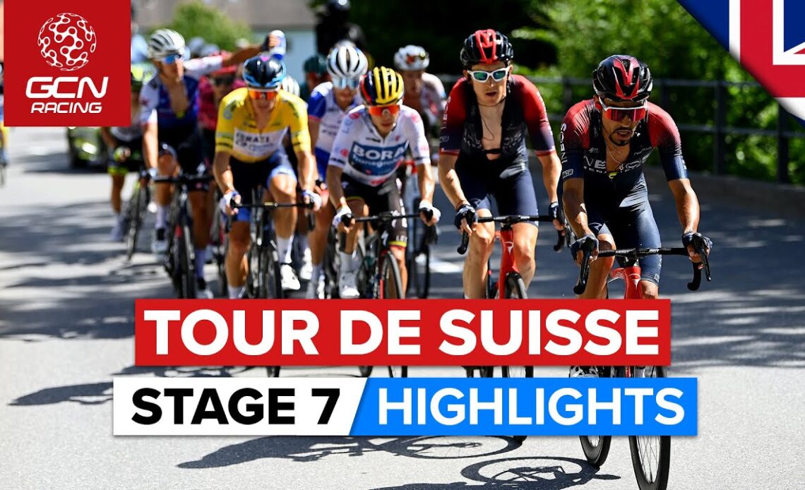 GC Shakeup Ahead Of Crucial TT | Tour De Suisse 2022 Men's Stage 7 Highlights