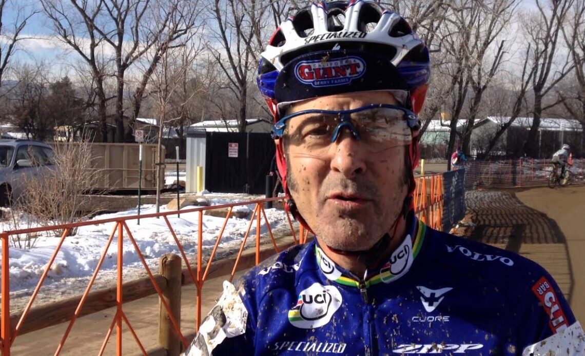 Henry Kramer talks after winning the 2014 USA Cycling Cyclo-cross National Championships