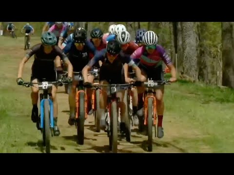 Incredible Sprint Finish In Women's Elite Short Track Race | 2022 US Pro Cup MTB