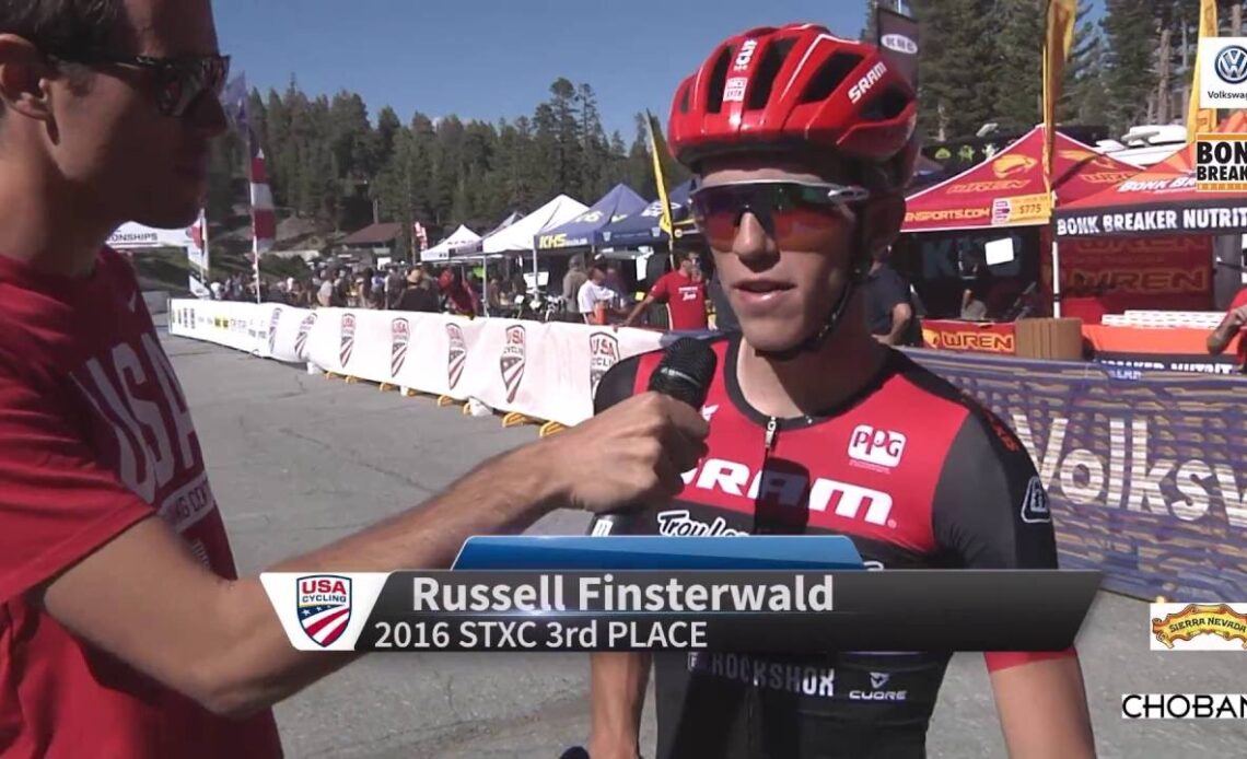 Interview with the mens STXC 3rd place finisher Russell Finsterwald