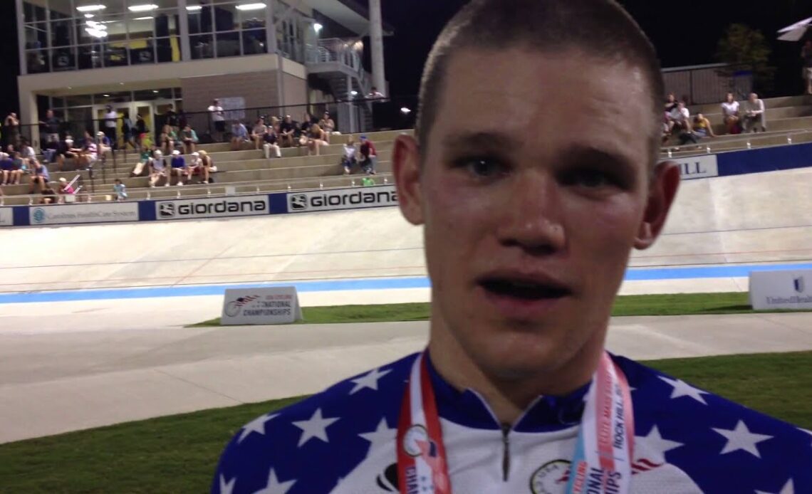 Jackie Simes 2013 men's scratch race national champion