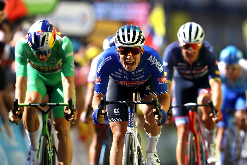 Jasper Philipsen kicks himself as final corner error costs him second Tour de France stage win
