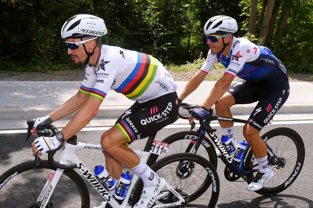 Julian Alaphilippe soars on Huy to win opening stage of Tour de Wallonie