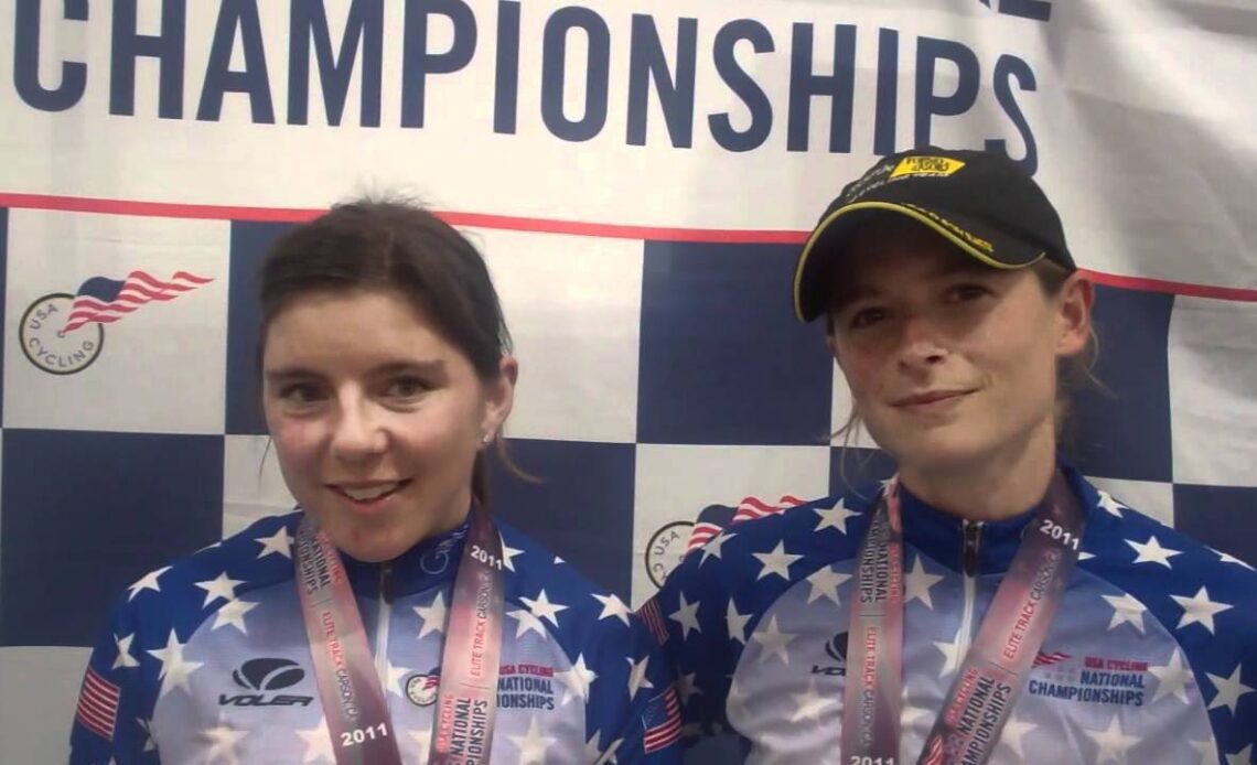 Kate Wilson and Lauren Hall talk about winning the womens Madison.MP4