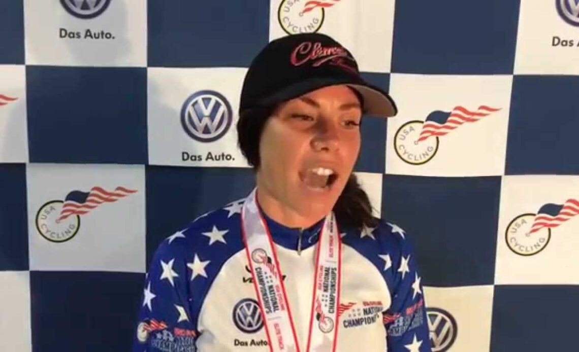 Korina Huizar, 2014 USA Cycling National Points Race Champion