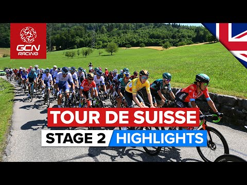 Late Attacking On A Punchy Parcours! | Tour De Suisse 2022 Men's Stage 2 Highlights
