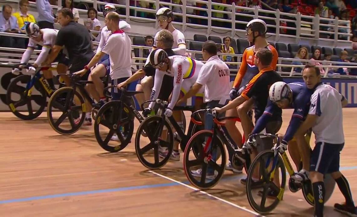 Men's Keirin Finals Heat 2 -  2014 Track World Championships, Cali, Colombia