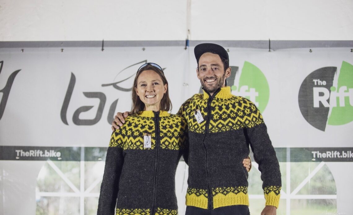 Nathan Haas and Annabel Fisher win 200km pro gravel titles at The Rift