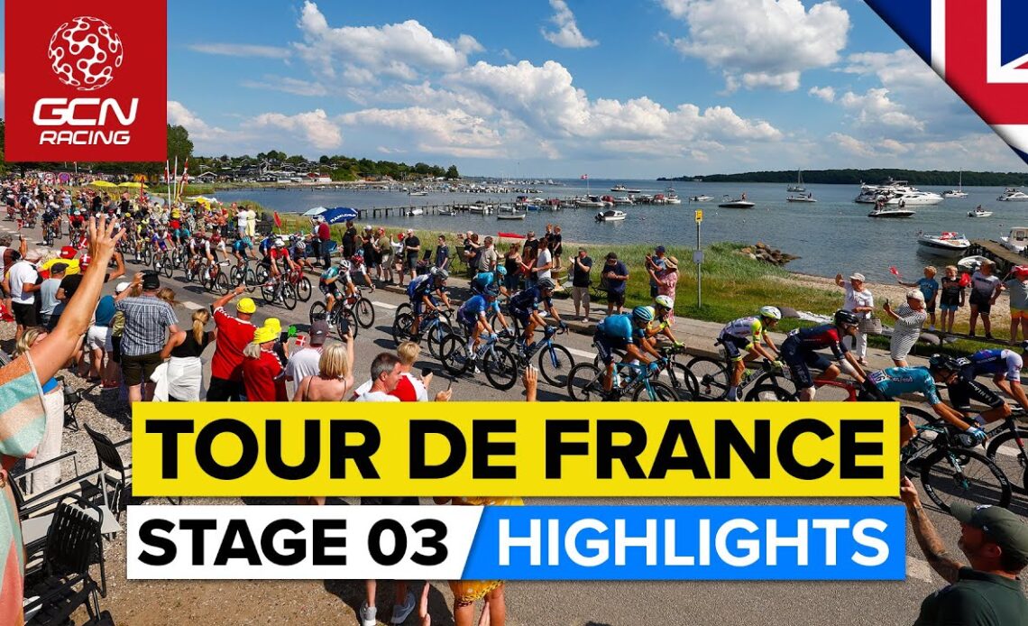 Nervous Finale Leads To Second Bunch Sprint | Tour De France 2022 Stage 3 Highlights