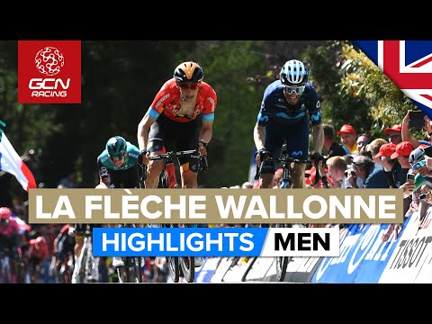 Puncheurs Battle It Out On 26% Mur De Huy | La Flèche Wallonne 2022 Men's Highlights