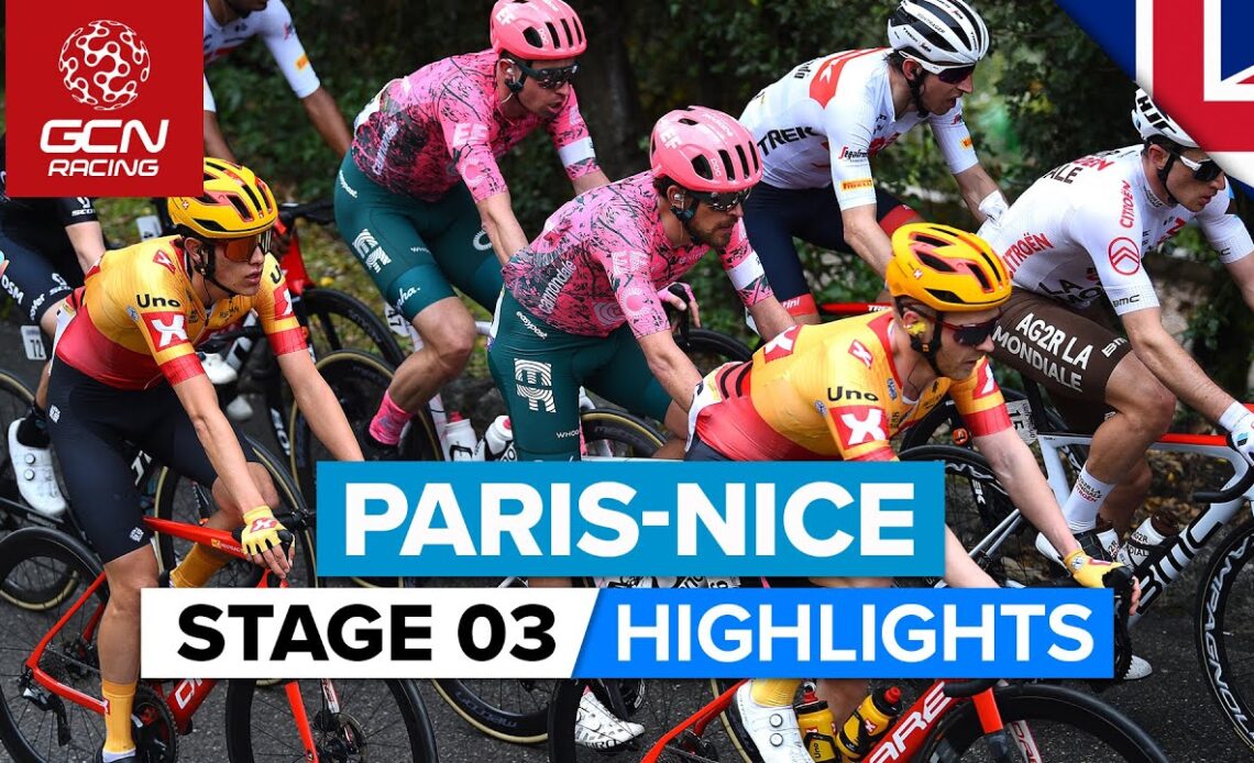 Punchy Finish After Hard Day Of Racing | Paris-Nice 2022 Stage 3 Highlights