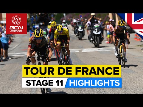 Race For Yellow Erupts In Unforgettable Stage | Tour De France 2022 Stage 11 Highlights