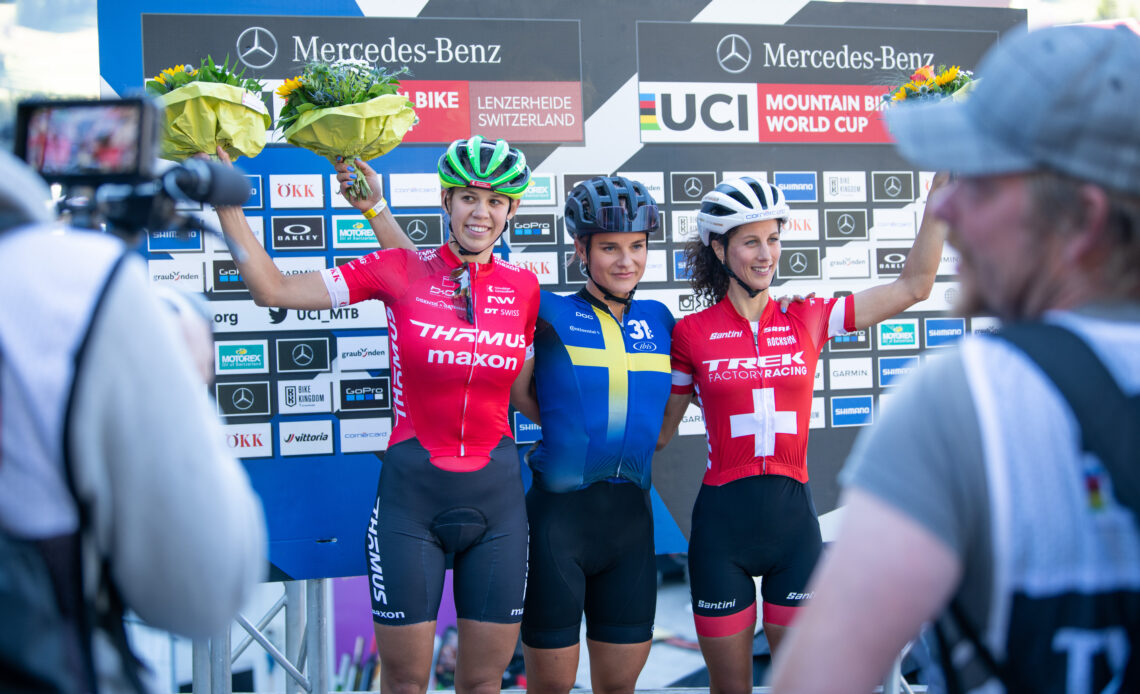 Rissveds, Colombo win Lenzerheide World Cup short track events