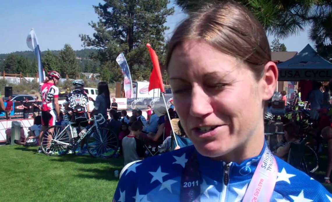 Sara Tussey discusses winning the womens 30 34 road race and Best All Around Rider in that group
