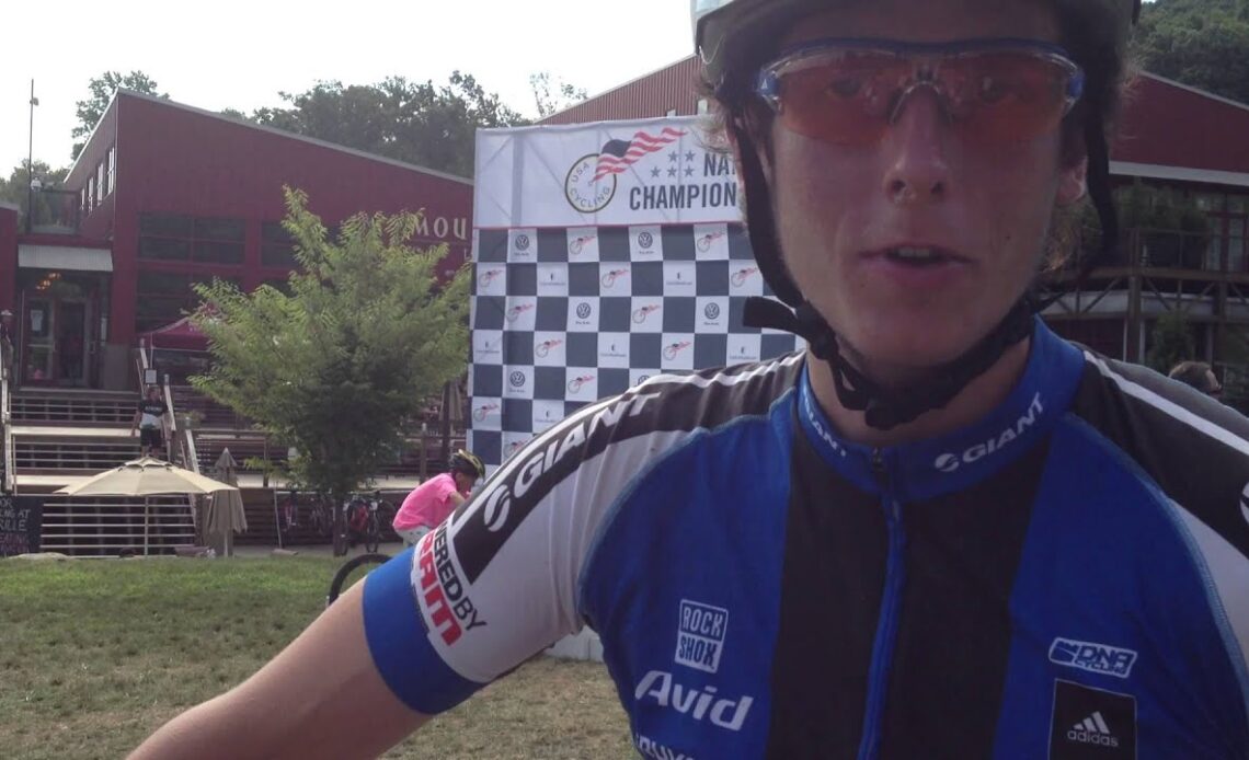 Seamus Powell talks about winning the pro men's Super D national championship