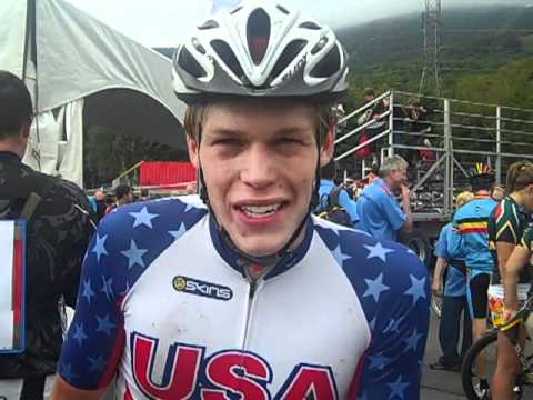 Seth Kemp after the Junior Men's XC