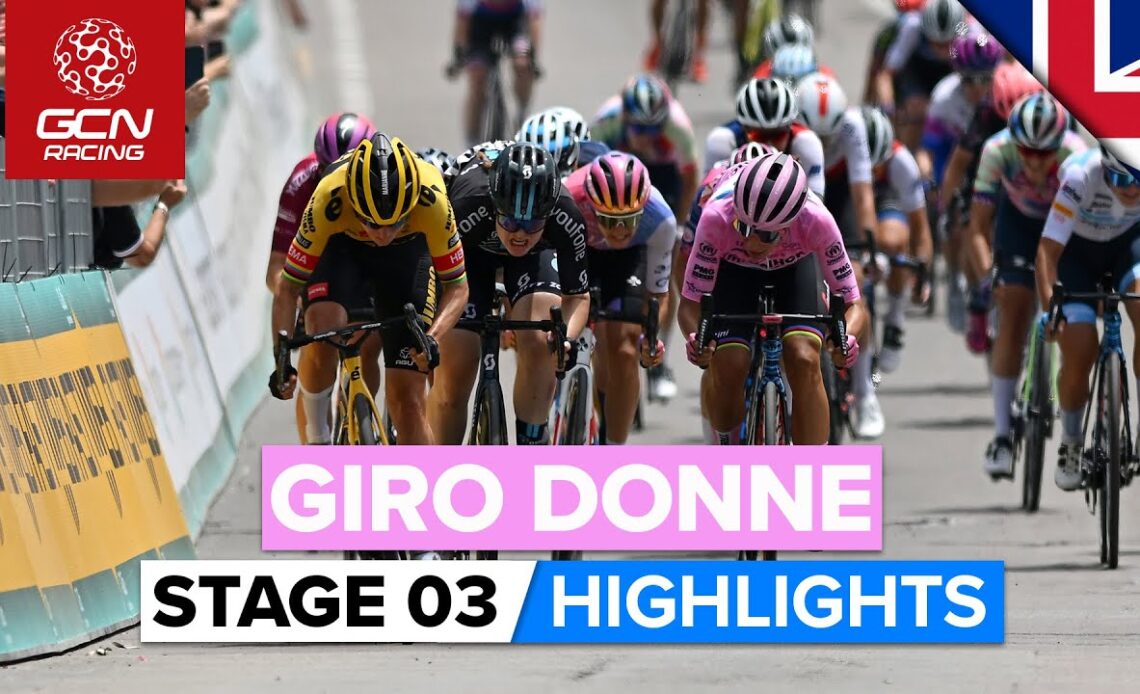 Sprint Showdown In Sardinia  | Giro Donne 2022 Stage 3 Highlights