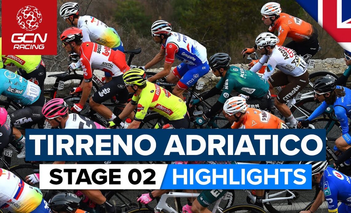 Sprinters Do Battle! | Tirreno-Adriatico 2022 Stage 2 Highlights