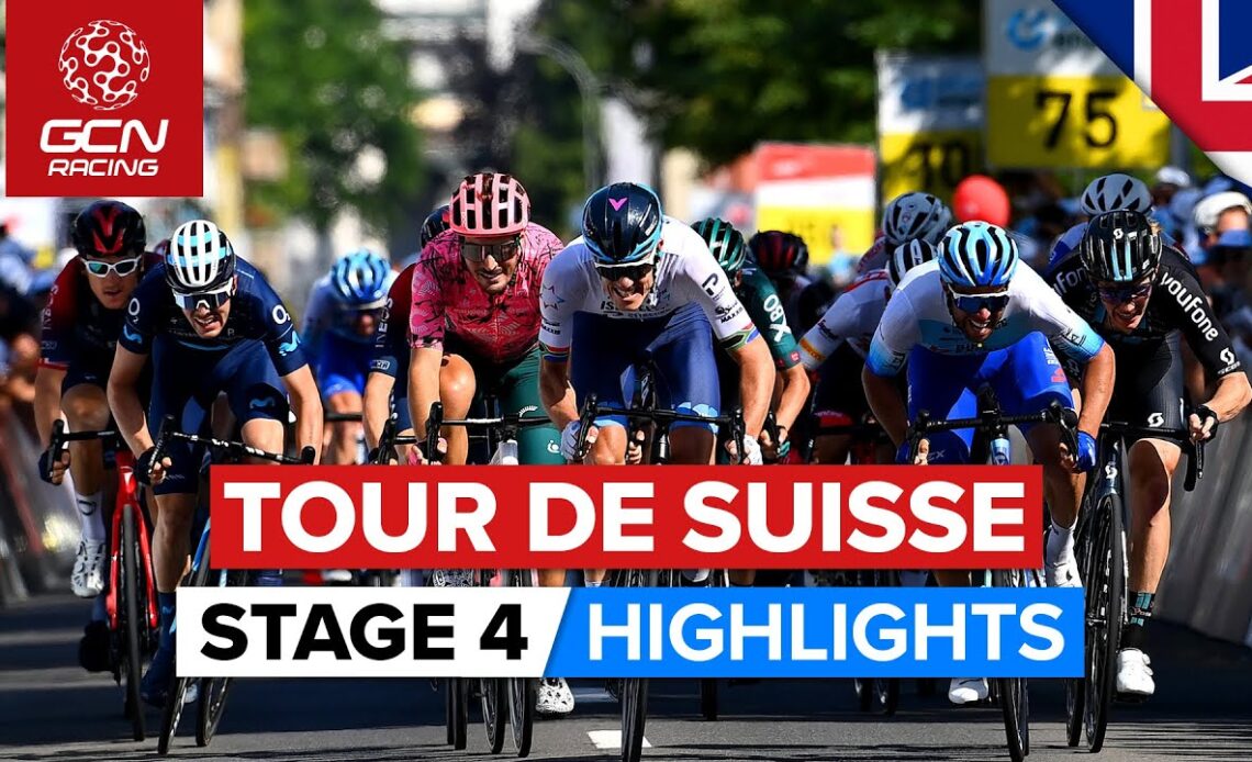 Sprinters Try To Cling On Over Final Climb | Tour De Suisse 2022 Men's Stage 4 Highlights