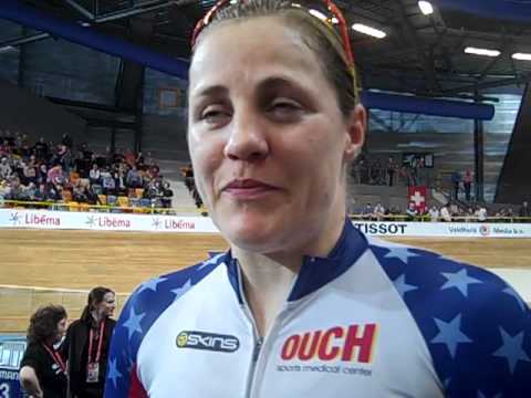 TRACK WORLDS: Jennie Reed following her silver medal winning team pursuit ride.