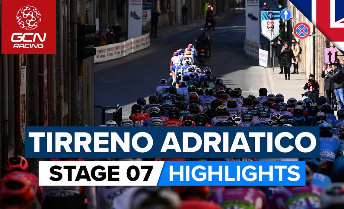 Technical Finish For The Sprinters On The Last Stage | Tirreno-Adriatico 2022 Stage 7 Highlights