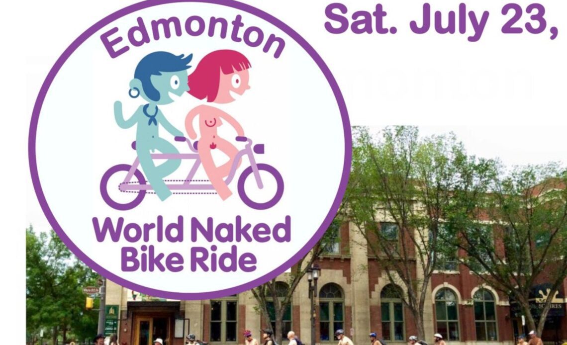 The Edmonton naked bike ride bumped into a freedom convoy on Sunday