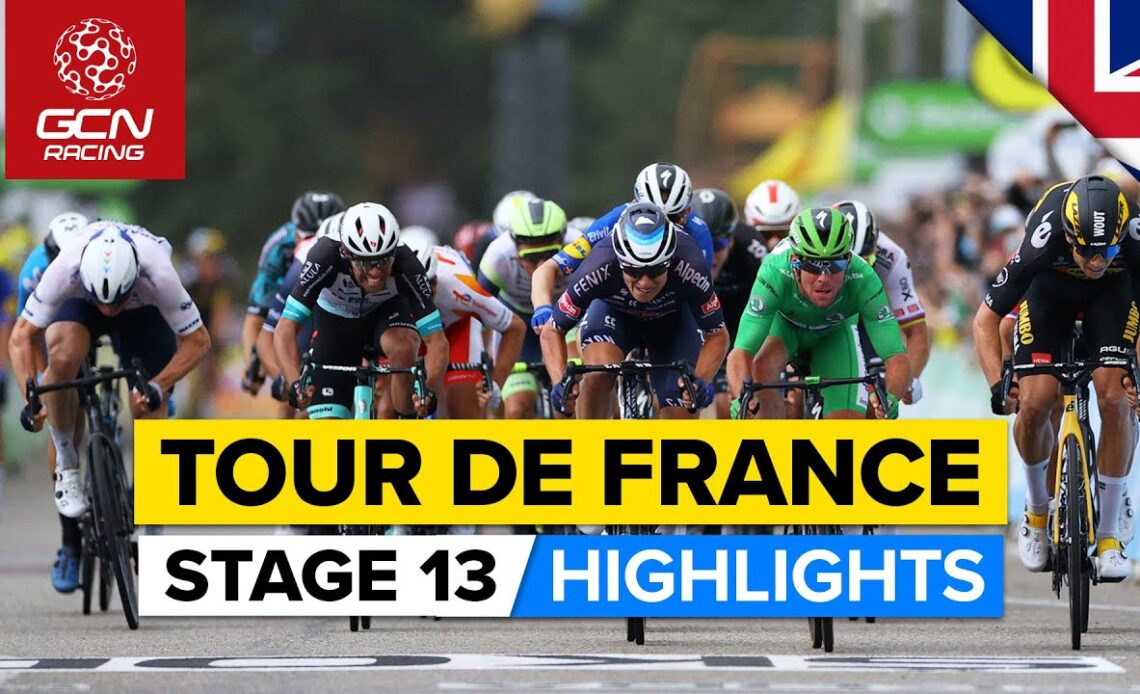 Tour de France 2021 Stage 13 Highlights | Can Mark Cavendish Equal Eddy Merckx's Stage Wins Record?