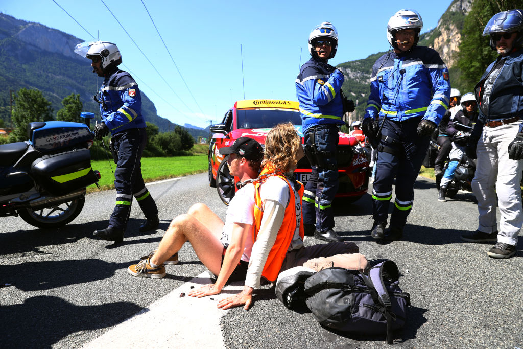 Tour de France stage 10 halted by protestors