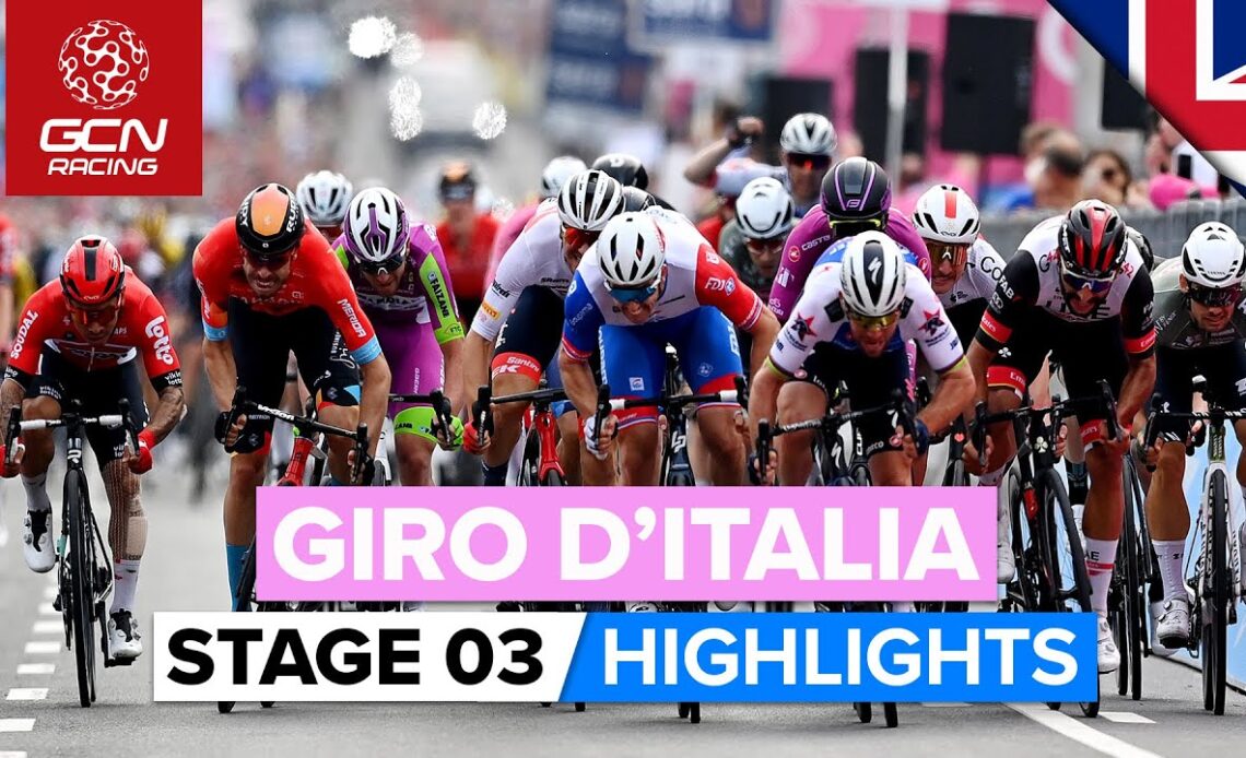 Who Will Win The First Sprint Showdown? | Giro D'Italia 2022 Stage 3 Highlights