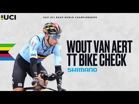 Wout Van Aert's TT Bike with Shimano | 2021 UCI Road World Championships