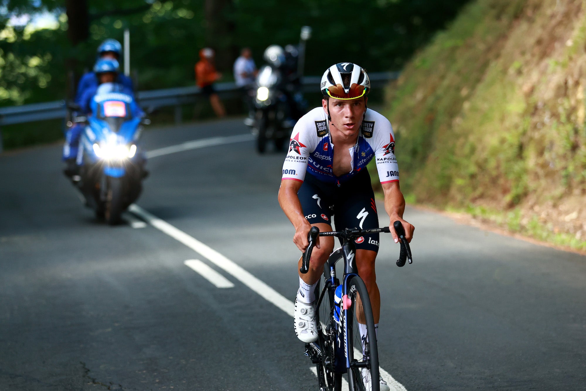 Remco Evenepoel at the Clasica San Sebastian