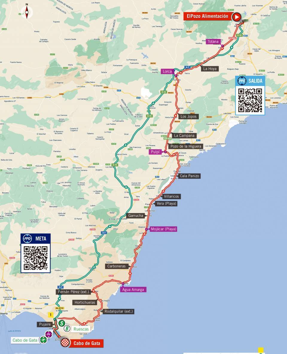 Maps and profiles of the 2022 Vuelta a Espana stages