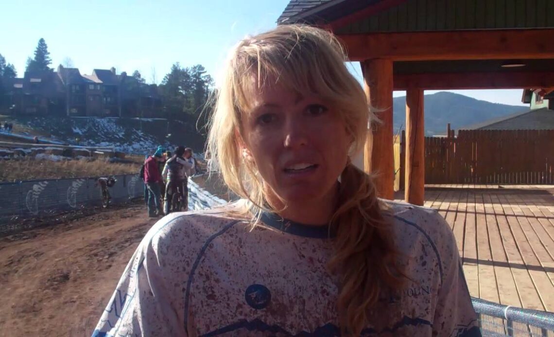 Andrea Napoli talks about winning the women's Division II downhill national title.MP4