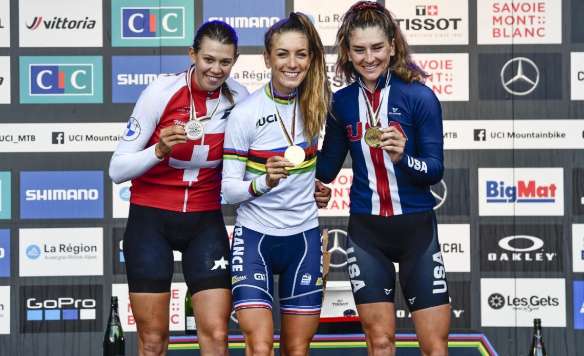 MTB Worlds: Ferrand-Prévot, Gaze win short track title in Les Gets