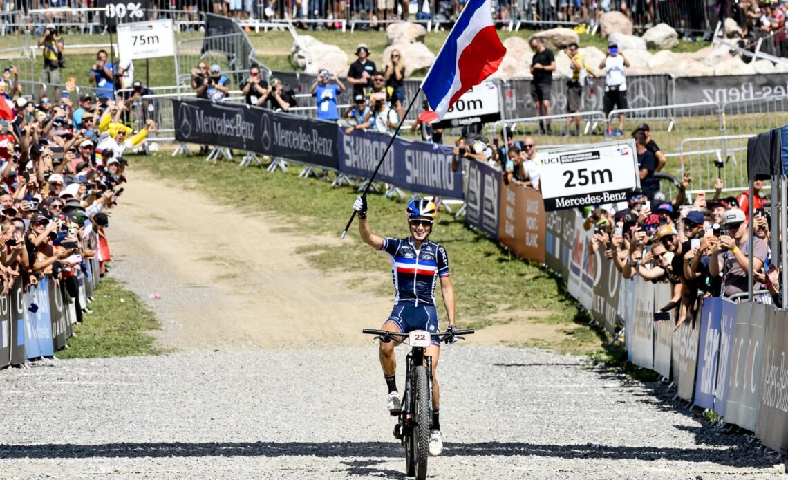 MTB Worlds: Ferrand-Prévot takes elite XCO title in front of home crowd