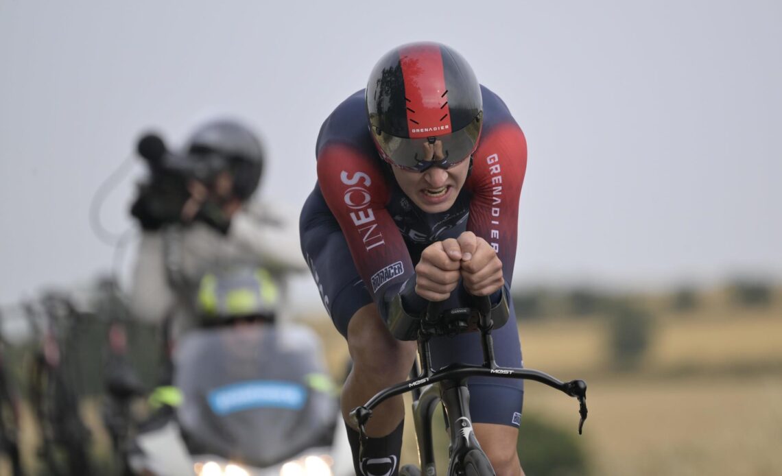 Magnus Sheffield storms to time trial victory on stage 2 of Tour of Denmark