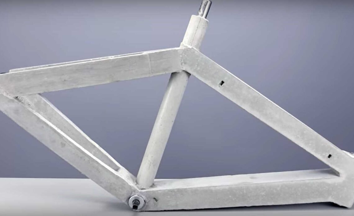 Someone built a 130 kg fully functional concrete bike and it’s wild