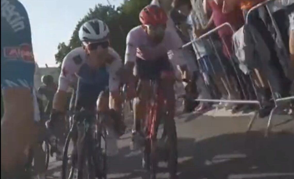 Watch the hectic finish of Stage 2 of the Vuelta