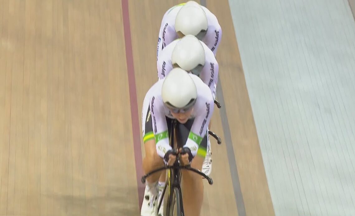 Womens Team Pursuit World Record smashed in Gold Final - 2015 UCI Track Cycling World Championships
