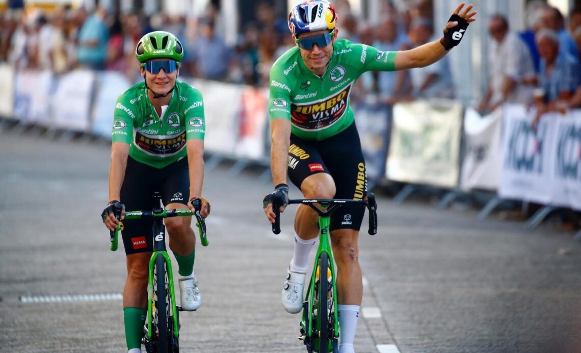 Wout van Aert and Marianne Vos triumph in green in post-Tour de France criterium