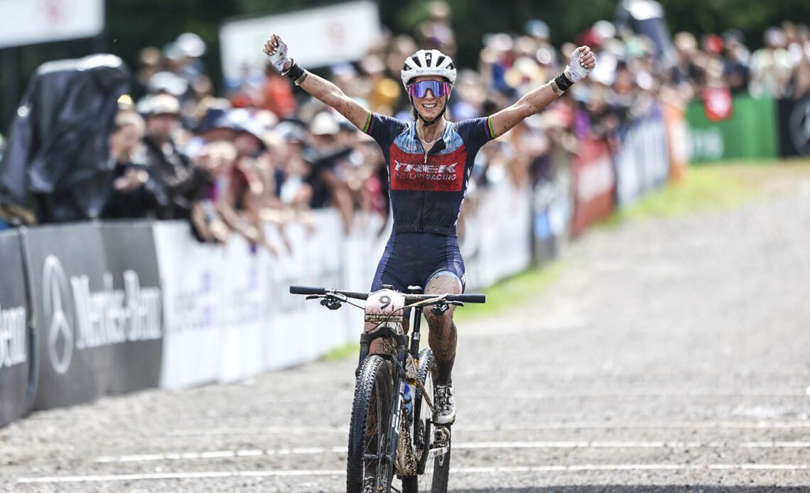 Yolanda Neff wins XCO at MTB World Cup Mont-Sainte-Anne