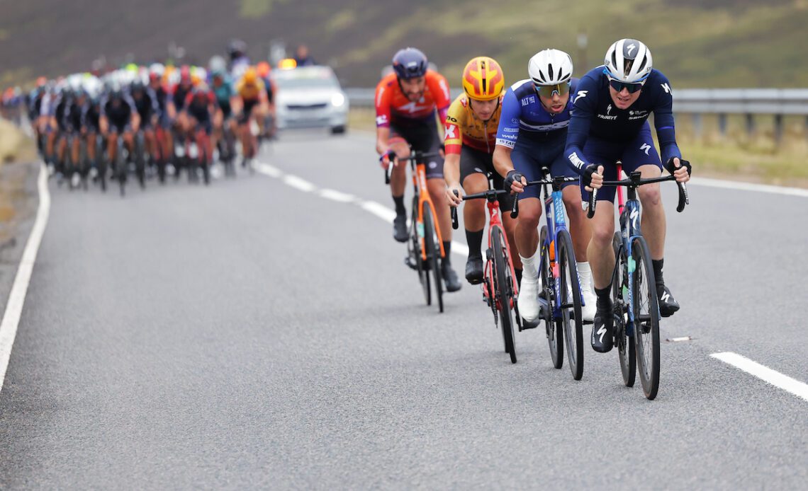 A wrong turn for the Tour of Britain convoy and field