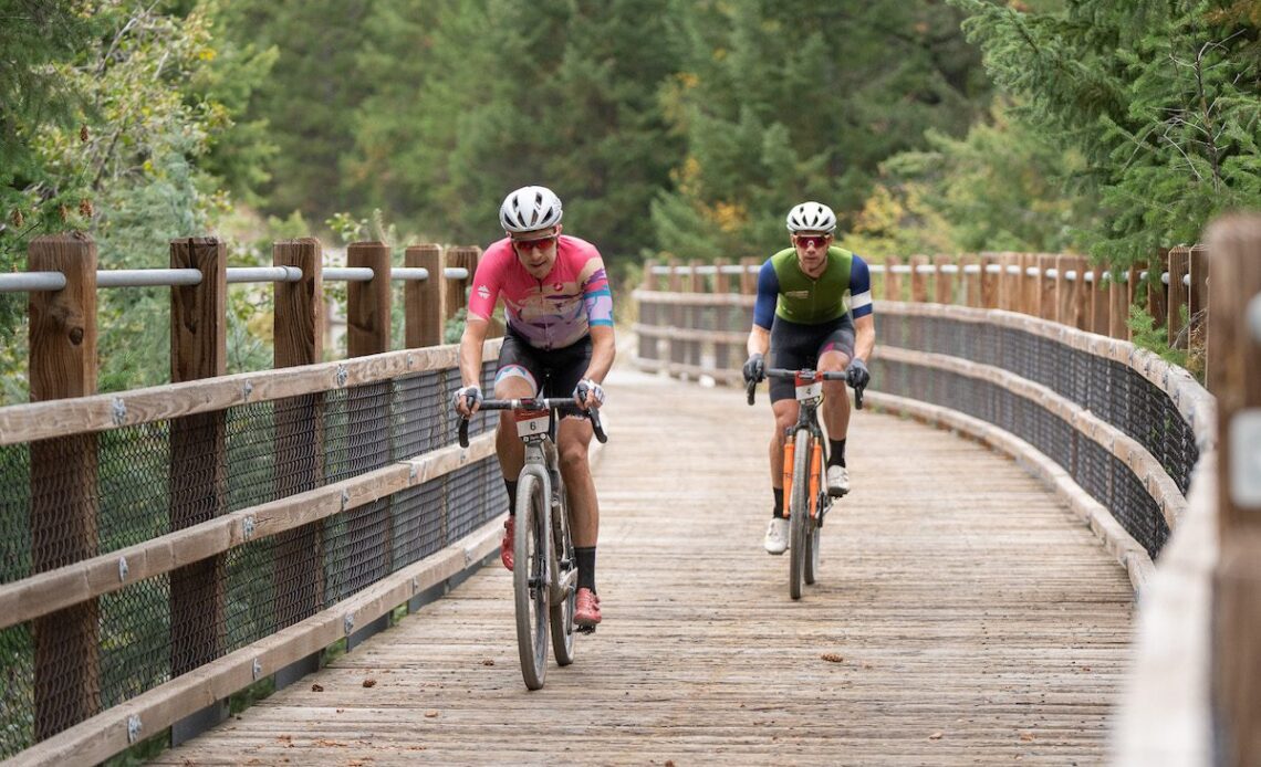 Rob Britton and Andrew L'Esperance ride in the Gravel Explorer XLT